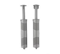 Lot de 2 filtres minéraux argentés pour cartouche ionique pour piscine - Billes de déchloration anioniques en zinc pour éliminer l'huile, la graisse et les minéraux, unité de filtration efficace