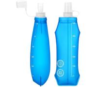 Lot de 2 flasques souples - Sans BPA, 500 ml - Anti-poussière et étanches adaptées à la course à pied et au camping