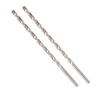 Lot de 2 forets hélicoïdaux HSS extra longs de 6 mm - 200 mm - Tige cylindrique