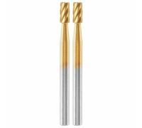 Lot de 2 fraises à graver en acier cylindrique Dremel Max 194 pour bois - Ø 3,2mm
