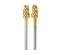 Lot de 2 fraises acier rapide haute longévité Dremel Max 117 - ø 6,4mm bout rond