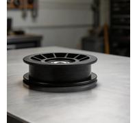 Lot de 2 galets plats de rechange 110-6775 pour tondeuses à virage zéro compatible avec poulie noire Z4202 Z4220 Z4235 Z5000 Z5020 Z5030