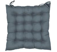 Lot de 2 galettes de chaise deperlantes 40x40 cm ANTIBES gris