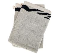 Lot de 2 gants de toilette absorbants 100% coton ZEBRA bordure beige