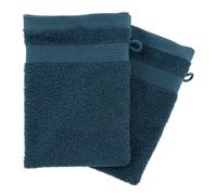Lot de 2 Gants de Toilette Confort 15x21cm Bleu Égéen
