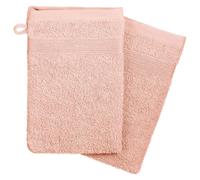 Lot de 2 Gants de Toilette Confort 15x21cm Rose