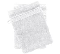 Lot de 2 gants de toilette coton 550 g/m2 collection NAÏA Blanc