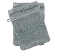 Lot de 2 gants de toilette coton 550 g/m2 NAÏA vert Lichen