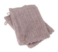 Lot de 2 gants de toilette uni 100% coton 16x21 cm SPECTRE rose
