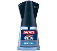 Lot de 2 GLUES Colle instantanée liquide en flacon de 5g, pinceau applicateur, SUPERGLUE3 S G