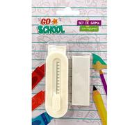 Lot De 2 Gommes - 65 X 5 X 22 Mm