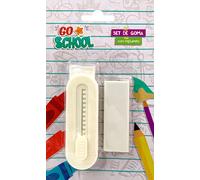 Lot de 2 gommes - 65 x 5 x 22 mm