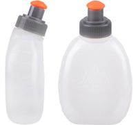 Lot de 2 gourdes de course étanches 170 ml, blanches, pour sac à dos de course