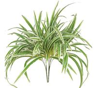 Lot de 2 grandes plantes araignées artificielles de 60 cm résistantes aux UV pour intérieur et extérieur