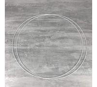 Lot de 2 Grands Cercles métalliques Blanc diam. 70 cm pour Abat-Jour, Anneaux epoxy Attrape rêves