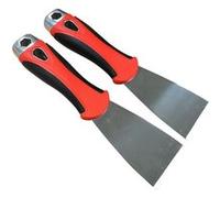 lot de 2 grattoirs a frapper inox avec poignee caoutchouc 50 x 210 mm - Oc-pro G