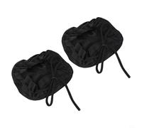 Lot de 2 grilles d'aération pour tente de plantes avec filet anti-mouches pour ventilateurs d'échappement - Filtre en maille élastique réglable bloquant la poussière pour le jardinage intérieur
