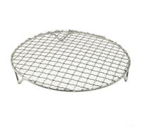 Lot de 2 grilles rondes en acier inoxydable pour le refroidissement de la plaque de cuisson, la fonction de grille de rôti, l'insert vapeur et les tâches de barbecue (16,5 cm)