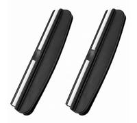 Lot De 2 Guides D'Affûtage, Support D'Angle 15° Pour Pierre À Aiguiser Noir | Guide Affutage Couteau 15 Degrés en Plastique et Céramique Robuste, Idéal pour un Angle Constant et Précis Sur Pierre
