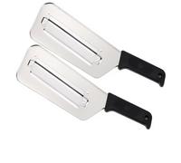 Lot de 2 hachoirs à chou éminceurs, couteaux de cuisine, trancheuse à choucroute, râpe à coleslaw, lames tranchantes en acier inoxydable, noir