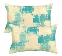 Lot de 2 Housse Coussin 50x80 cm Housses de Coussin Rétro Coussins Décoratifs Taie D'Oreiller Vert Housse de Coussins Rectangulaire pour Canapé, Lit, Chaise, Jardin, D'Extérieur Decoration -SC505
