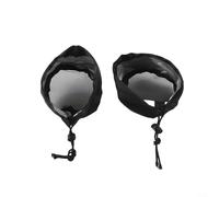Lot de 2 housses d'aération de 10,2 x 15,2 x 20,3 cm, filtre de tente de culture avec bande élastique, maille anti-poussière pour jardinage (10,2 cm)