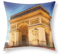 Lot de 2 Housses de Coussin 40x40 cm Motif Arc de Triomphe Avizar Multicolore Multicolore G