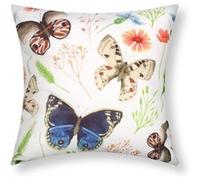 Lot de 2 Housses de Coussin 40x40 cm Motif Papillon Avizar Multicolore Multicolore G