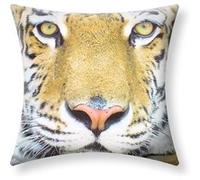 Lot de 2 Housses de Coussin 40x40 cm Motif Tigre Avizar Multicolore Multicolore G