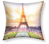 Lot de 2 Housses de Coussin 40x40 cm Motif Tour Eiffel Moderne Avizar Multicolore Multicolore G