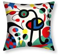 Lot de 2 Housses de Coussin 45x45 cm Brodées Art Aurora Avizar Multicolore Multicolore G