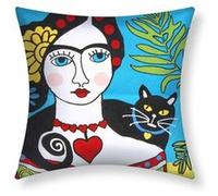 Lot de 2 Housses de Coussin 45x45 cm Brodées Art Marinea Avizar Multicolore Multicolore G