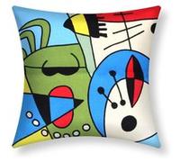 Lot de 2 Housses de Coussin 45x45 cm Brodées Art Pastela Avizar Multicolore Multicolore G