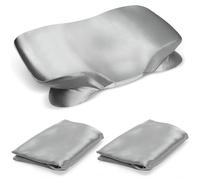 Lot de 2 Housses de Coussin en Satin pour Coussin de Soutien de la Nuque, taie d'oreiller Douce pour Oreiller de Sommeil