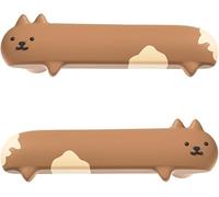 Lot de 2 housses de poignée de porte en silicone anti-collision - Manchon de protection contre le froid - Traitement agréable