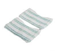 Lot de 2 housses de rechange en microfibre pour balai d'essuie-glace Leifheit pour carrelage et baignoire, haute absorption avec bord en caoutchouc, design facile à changer