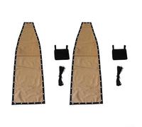 Lot de 2 housses de rechange imperméables en textilène pour balancelle d'extérieur, terrasse, mobilier de jardin - 64 x 197 cm - Kaki