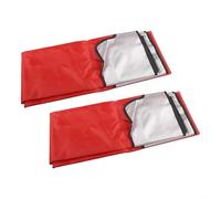 Lot de 2 housses de rechange pour balancelle de jardin 3 places - Oxford 210D avec dessus résistant aux UV, contre la pluie et la poussière - Rouge