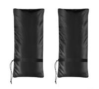 Lot de 2 housses de robinet d'extérieur, veste isolante de protection contre le gel, tissu Oxford 210D avec doublure en feuille d'aluminium, enveloppe résistante au vent et à la neige pour jardin (18