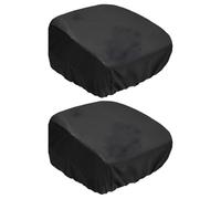 Lot de 2 Housses de siège de Bateau, Housse de Chaise de Capitaine en Tissu Oxford 210D, imperméable, Anti poussière, Protection Solaire, avec Cordon de Serrage, 20 x 18 x 14 in, Noir Classique