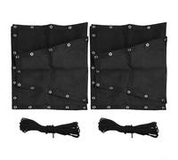 Lot de 2 housses de siège de rechange pour balancelle en textilène 64 x 197 x 23 cm, pour chaise suspendue (2 pièces sans poches)