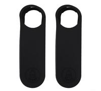 Lot de 2 housses de sonnette pour sonnette sans fil, coque de protection élégante en silicone pour sonnette vidéo intelligente, protection contre les intempéries (noir)