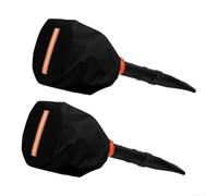 Lot de 2 housses de souffleur à feuilles étanches pour souffleurs à piles et résistants aux UV Noir 43 x 38 cm