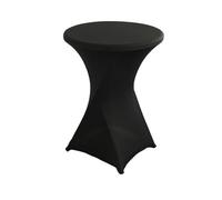 Lot de 2 housses de table mange-debout extensibles avec poches pour les pieds en élasthanne - Nappes de cocktail élastiques - Renfort au niveau des pieds - Pour mariage, banquet, décoration de maison