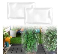 Lot de 2 housses imperméables pour plantes d'hiver en film PE transparent isolant pour protéger divers fruits et légumes en extérieur (60 x 80 cm)