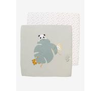 Lot de 2 housses pour fond de parc vert + blanc TU