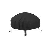 Lot de 2 housses robustes pour brasero avec cordon de serrage - Compatible avec la plupart des fosses rondes et carrées, barbecues et cheminées extérieures