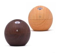 Lot de 2 humidificateurs d'huiles essentielles USB pour aromathérapie avec lumières colorées 130 ml