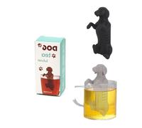 Lot de 2 Infuseurs à Thé Animaux en Silicone - Filtre à Thé en Forme de Chiot 3D, Boule à Thé Réutilisable pour Tasses et Théières -Passe-Thé Mignon pour Infusion, Cadeau Original pour Amateurs de Thé