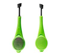Lot de 2 infuseurs à thé en silicone à mailles fines avec long manche et contrôle de la pression